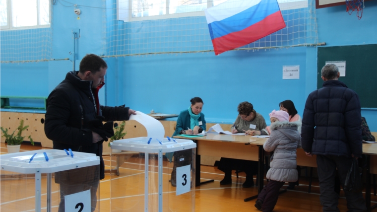 Выборы Президента Российской Федерации: явка избирателей в Новочебоксарске на 15:00 составила 51,85%