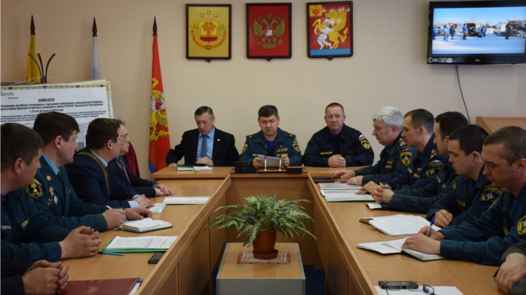 В Красночетайском районе подведены итоги командно-штабной тренировки
