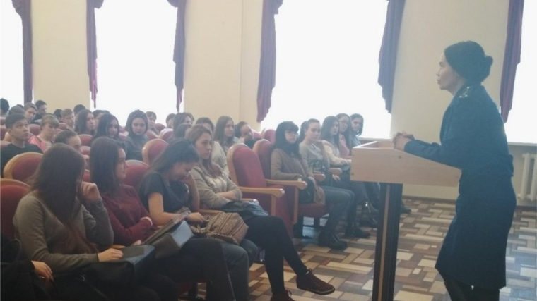 В Чебоксарском техникуме строительства проведена профилактическая беседа
