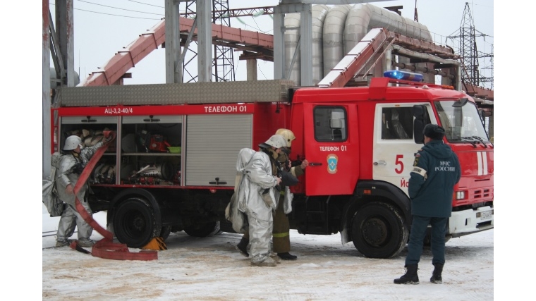 Энергетики Чебоксарской ТЭЦ-2 отработали тактику действий при пожаре