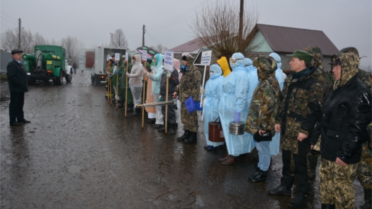 В Батыревском районе проведены командно-штабные учения по ликвидации очага ящура