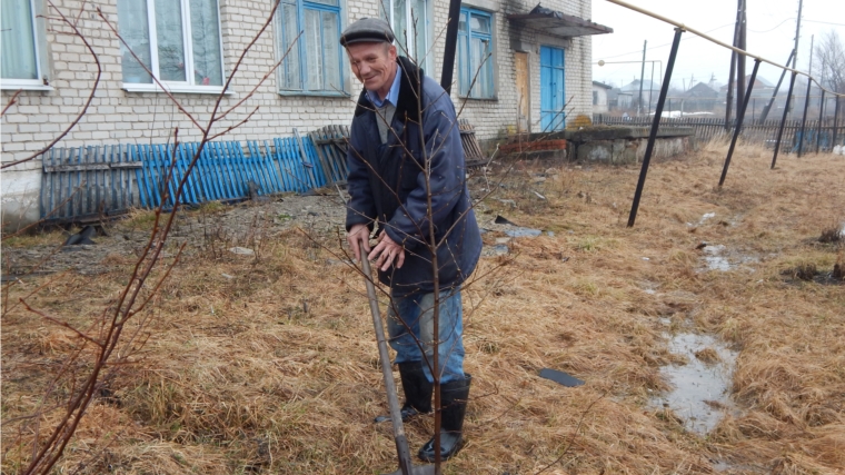 На территории Большеяушского сельского поселения прошел субботник по посадке деревьев