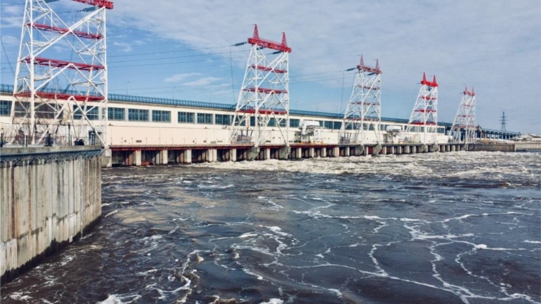 В 1 квартале 2018 года выработка Чебоксарской ГЭС на 25 % превысила среднемноголетнюю