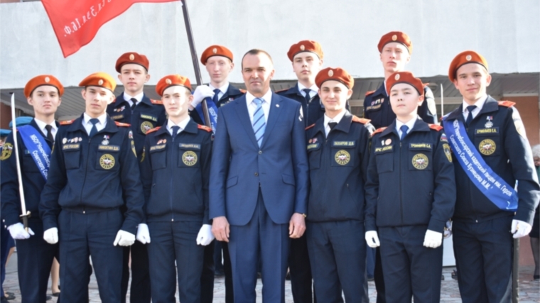 Акция «Часовой у Знамени Победы» стартовала в образовательных организациях города Новочебоксарск