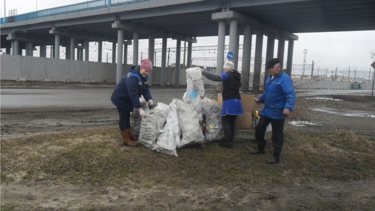 Канашская районная СББЖ приняла участие в городском субботнике