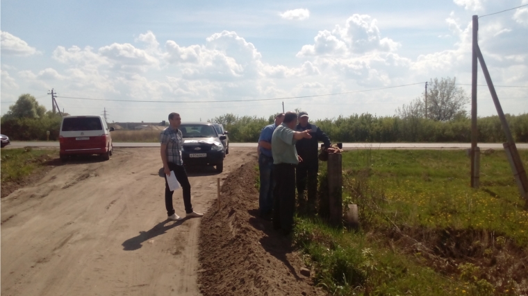 В д. Шумерля Шумерлинского района подрядчики готовятся к строительству дороги по улице Благовещенская
