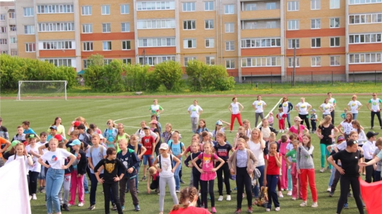 В День детских общественных объединений в Шумерле стартовал проект «Зеленый Фитнес»