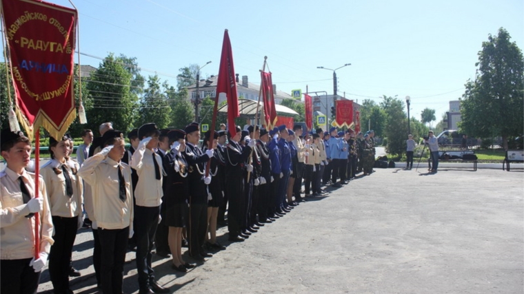 В Шумерле прошли городские игры юнармейского движения «Зарница» и «Орленок»
