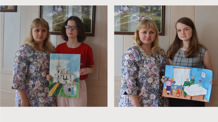 _Школьницы из Алатыря принимают участие во Всероссийском конкурсе художественных работ «Семья – душа России»
