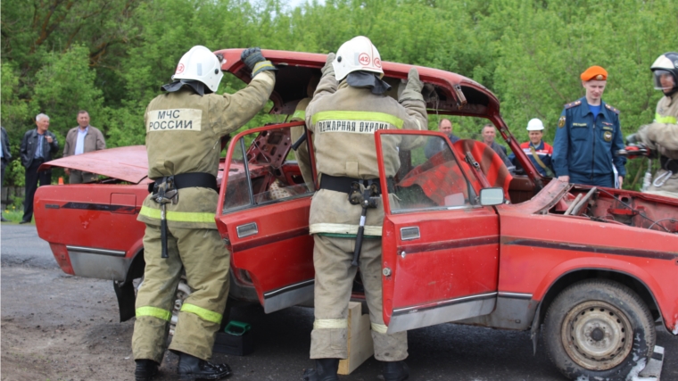 В Шемуршинском районе прошли очередные учения по ликвидации последствий чрезвычайных ситуаций