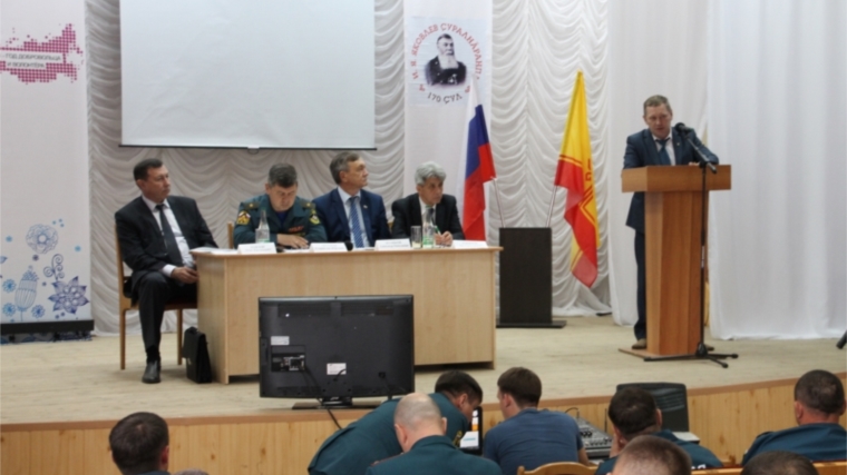 Глава администрации Шемуршинского района Владимир Денисов принял участие в совместном выездном расширенном заседании Правления Совета и коллегии Государственного комитета Чувашской Республики по делам гражданской обороны и чрезвычайным ситуациям