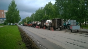 В Чебоксарах на Баумана растопят асфальт и сделают из него новый