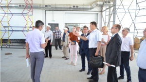 Председатель Кабинета Министров Чувашской Республики Иван Моторин ознакомился с ходом работ в Индустриальном парке