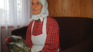 90-летний юбилей Заслуженного работника сельского хозяйства Чувашской АССР, жительницы деревни Малое Буяново Тимофеевой Нины Федоровны