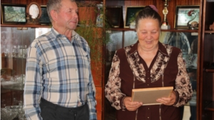 50 лет совместной жизни отметили супруги Хуморовы из деревни Шумерля Шумерлинского района