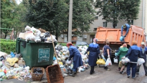 г.Новочебоксарск: начался вывоз бытового мусора