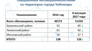 О работе с детьми по профилактике правонарушений в городе Чебоксары