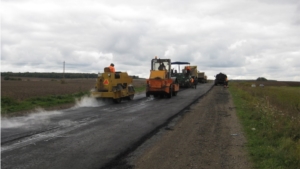 В Янтиковском районе продолжаются работы по ремонту автомобильной дороги местного значения «Аниш» - Нюшкасы