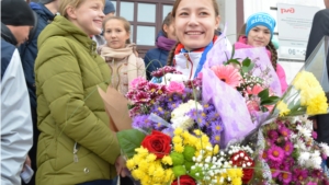 Приезд победительницы первенства мира по самбо Веры Лотковой