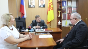 Министр информационной политики и массовых коммуникаций Чувашской Республики Александр Иванов посетил Шемуршинский район