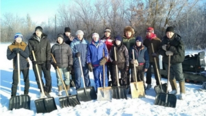 Подготовка лыжной трассы в "Липовом овраге"