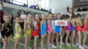 Юные гимнастки Ядрина приняли участие на Первенстве спортивного клуба «РИТМ» «Зимняя сказка»