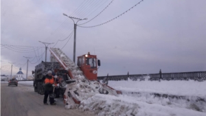 Работа снегоуборочной техники в Чебоксарах организована с трёх утра