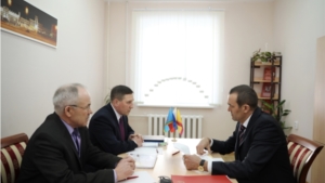 Михаил Игнатьев провел рабочую встречу с руководством Мариинско-Посадского района