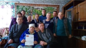 25 февраля Марии Андреевне Яковлевой из деревни Новые Тиньгеши исполнилось 95 лет.