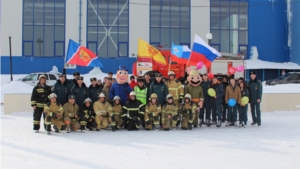 Мариинско-Посадский район: состоялась акция «Пожарно-спасательный флешмоб»