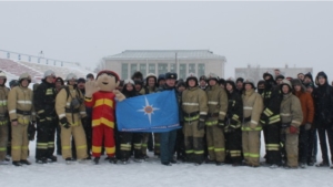 Масштабный пожарно-спасательный флешмоб «Пожарные силачи»