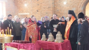 Освящение колоколов нового храма 12.04.2018