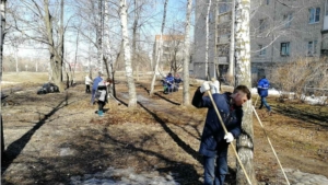 Санитарный экологический месячник на старте: В Ленинском районе г.Чебоксары прошел первый субботник