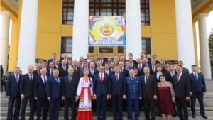 Делегация Яльчикского района приняла участие в торжественном мероприятии, посвященном Дню местного самоуправления