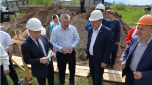 Закладка фундамента Бахтигильдинского сельского дома культуры