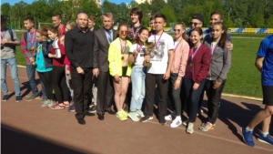 Команды Ленинского района г. Чебоксары победители школьной лиги по лёгкой атлетике