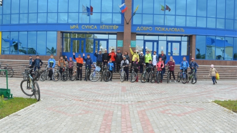 В Яльчикском районе состоялся велопробег «По следам предков», посвященный Году волонтера