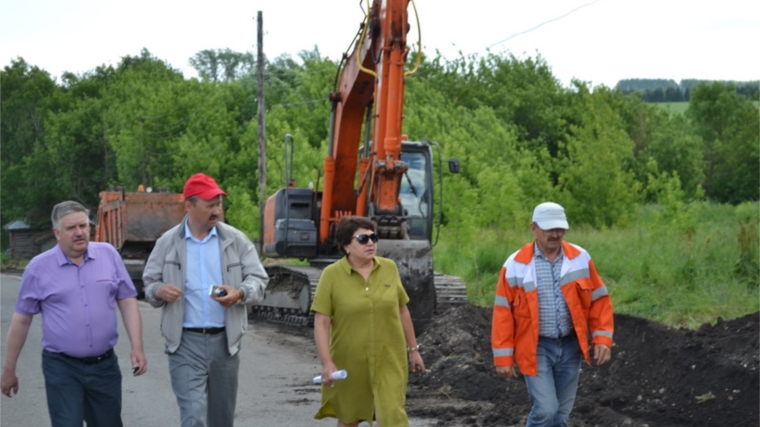 В Порецком районе ведется реконструкция участка автомобильной дороги Никулино – Заречный