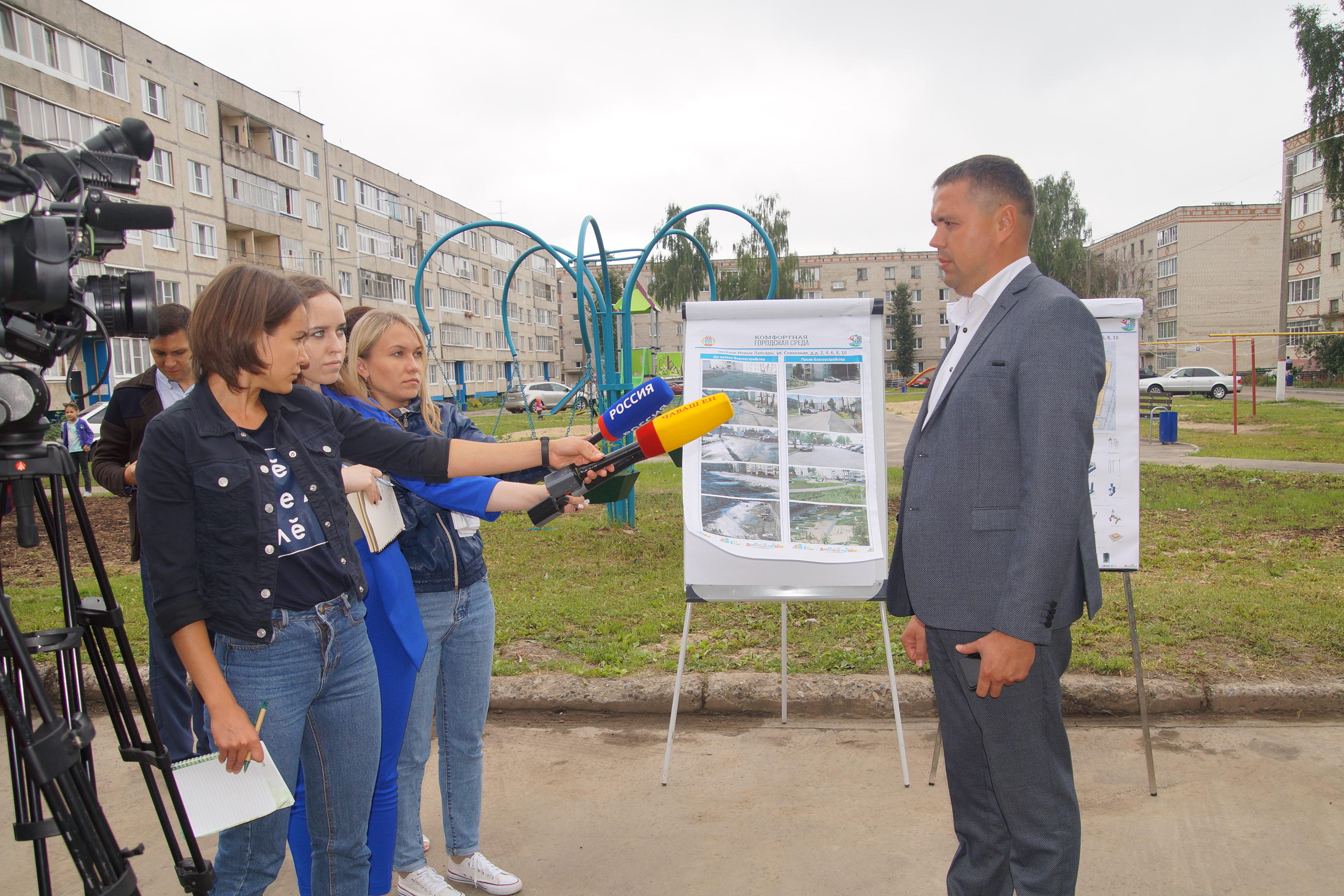 Формирование современной городской среды»: в п.Новые Лапсары комплексно  благоустроена дворовая территория | г. Чебоксары Чувашской Республики