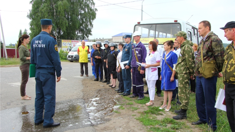 В Чебоксарском районе продолжается командно-штабная тренировка