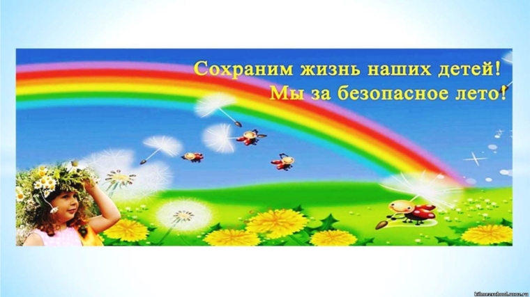 Уважаемые родители, помните о правилах безопасности во время летних каникул!