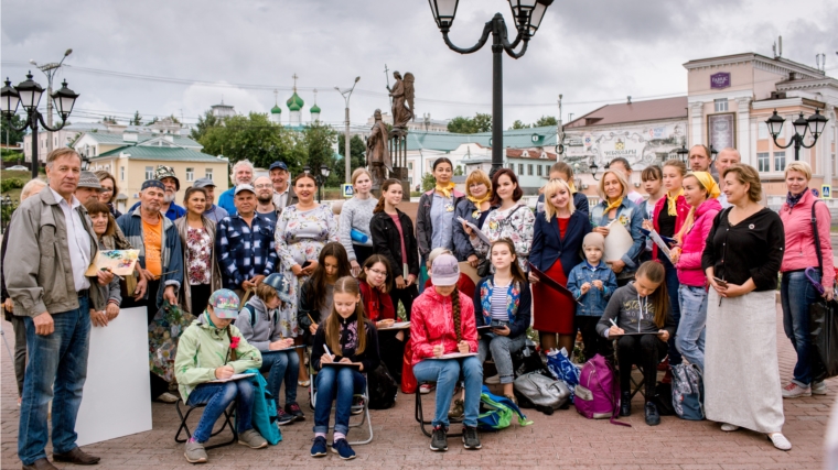 В Чебоксарах проходит I Всероссийский пленэр художников «Чебоксары - жемчужина на Волге»