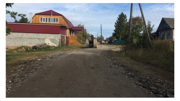 Обустройство дорог в деревне Вторые Тойзи Цивильского района