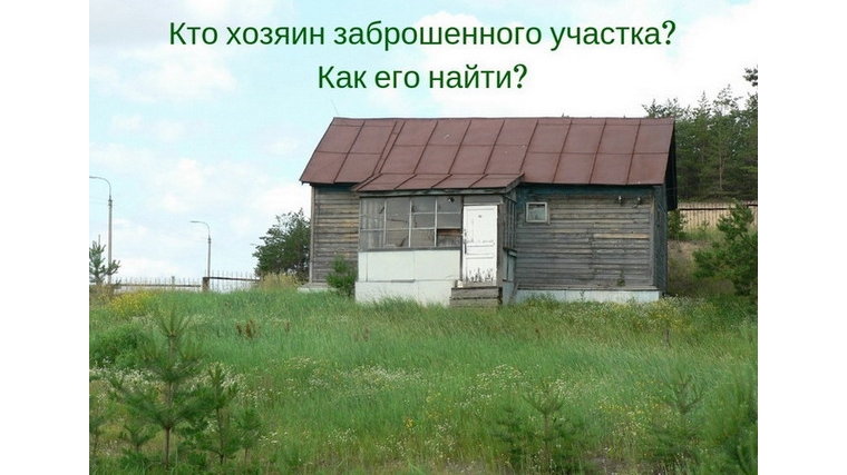 Росреестр разъясняет: Кто хозяин заброшенного земельного участка? Как узнать?