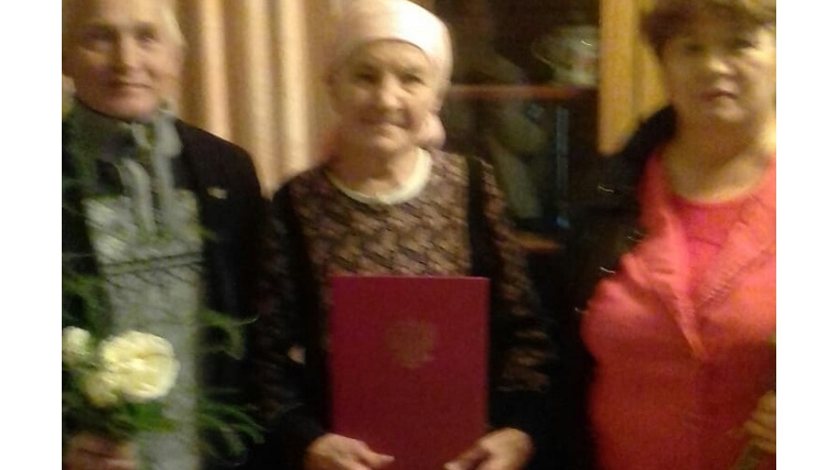 Ветерану труда, солдатской вдове Михайловой Ефросинье Петровне исполнилось 90 лет