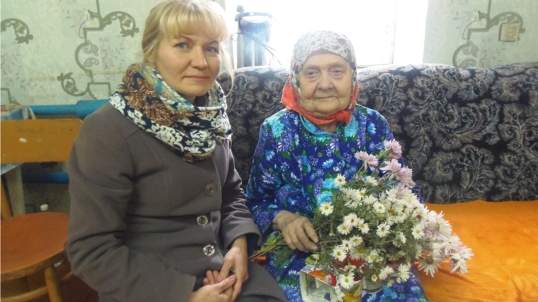 Жительнице д. Апанасово-Темяши Никитиной Евгении Иосифовне исполнилось 90 лет