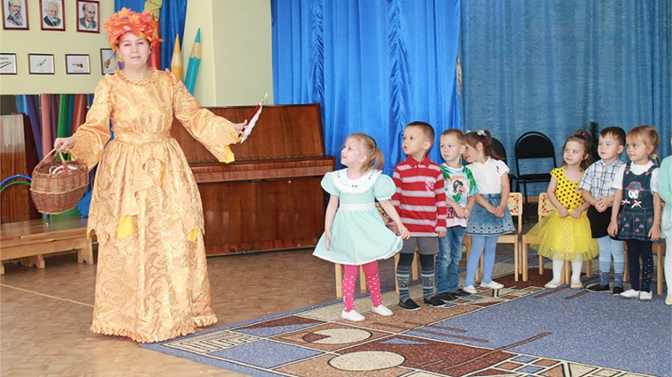 В Ибресинском детском саду «Радуга» в средней группе «Солнышко» прошел праздник осени