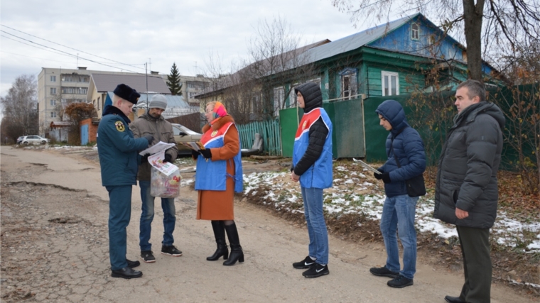 В частном секторе Московского района проведён рейд по проверке соблюдения мер противопожарной безопасности