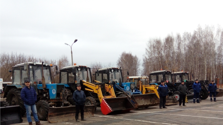 Московский район г. Чебоксары: смотр техники показал готовность управляющих компаний к зиме