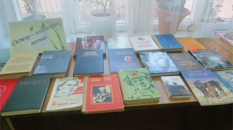 Организована книжная выставка «Сеспель – подснежник поэзии»